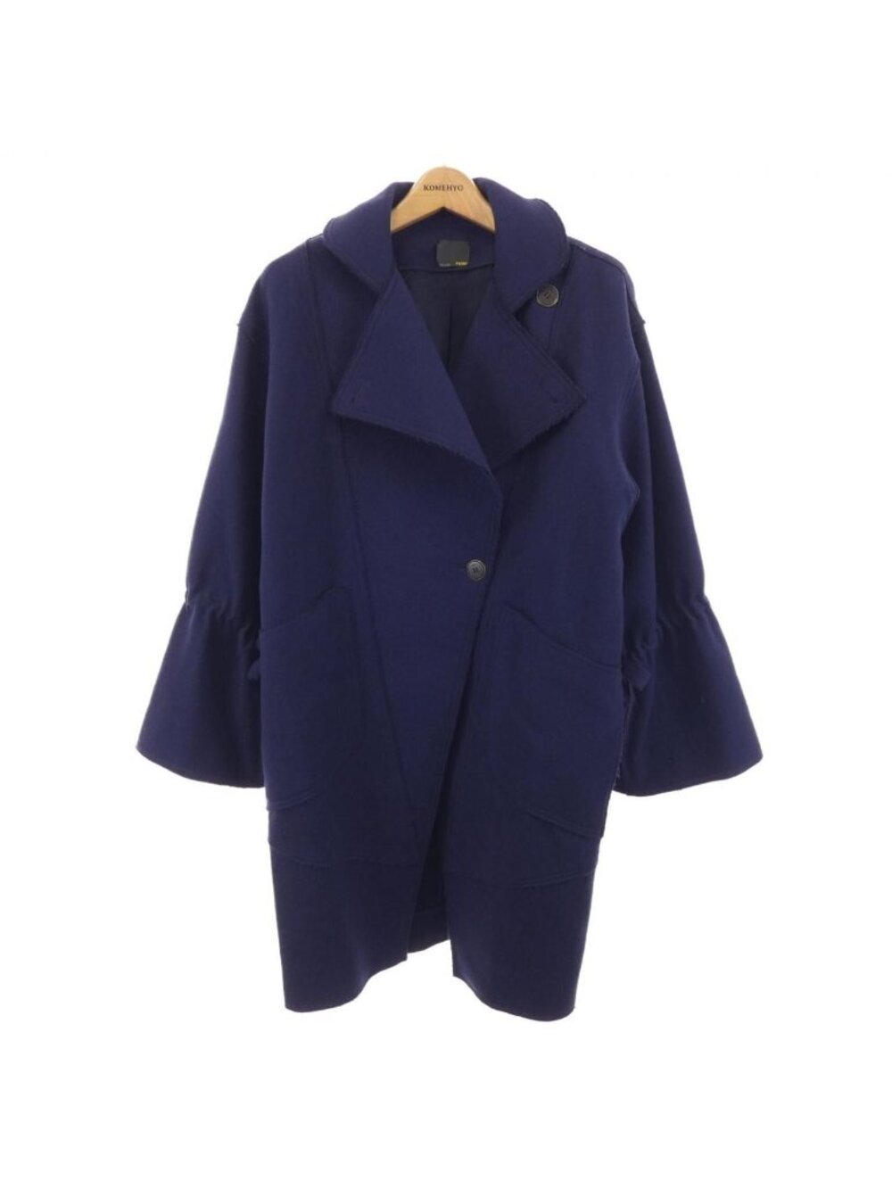 Fendi Zke Coat Navy